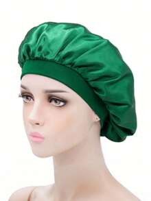 1pc Reusable Large Women Shower Cap, Elastic Adjustable Shower Hat For Long Hair - Shower Cap - View 11