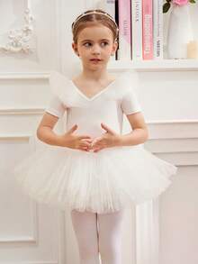 Girls Ballet Dance Costumes, Ballet Tutu Dresses, Princess Dance Recital Outfits - White - View 5