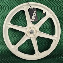 PRO+ 20" BMX Bicycle GT Style Mag Wheels - White With 6 Spokes, Ideal For BMX Bikes