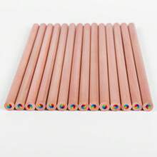 10pcs Colorful Pencil Set,Rainbow Pencil,Wooden Pencil,7 Colors In One Pencil. Suitable For Adults And Students To Create Hand-Drawn Artworks, Family Painting, Christmas Card Coloring, Diy Sketching Office, Back To School,