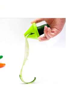 1pc Multi-Functional Vegetable And Fruit Peeler And Spiral Grinder - Suitable For Potatoes, Carrots, Radishes, Etc.