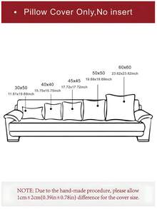 Cirelle 1 Stück/2 Stück Set Halbkreis geometrisches Muster Kissenbezug, Leinwand Kreis Samt Stickerei gefertigter quadratischer Kissenbezug, für den täglichen Gebrauch in Schlafzimmer, Wohnzimmer, Sofa, Hof, Gartendekoration, ohne Kern 30*50cm 45*45cm, Herbstdekoration, Raumdekoration