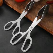 1pc Stainless Steel Salad Tongs/Cooking Tongs, Food Tongs, Serving Tongs, Cake Tongs, Buffet Snack Tongs, Bread Baking Tongs, Grill Tongs For Cooking, Serving, Grilling, Buffet, Salad | Kitchen Gadgets, Kitchen Accessories, Restaurant Service, Tableware