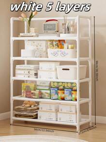 1 pieza Estantería de varios niveles, estante de almacenamiento ahorra espacio para bocadillos, utensilios de cocina, organización del hogar