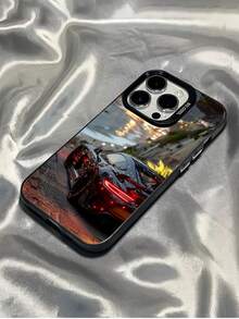 1pc Sports Car Personalized Anti-Knock Phone Case, Compatible With IPhone Apple 16, 15, 14, 13, 12, 11 Pro Max, And Series Waterproof Shockproof Anti-Fall Scratch Resistant,International Version, Not The Domestic Version - Multicolor - View 2