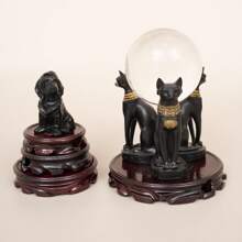 1 Stück vintage einfacher Holzsockel für Kristallkugel - modischer Heimdekoration Glaskugel Kristallkugel Ständer, Heimdekoration, Raumdekoration