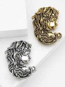 1 Stück vintage kreative Medusa Kopf Brosche, personalisierter Kleidungsschmuck Brosche für Schule