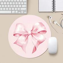 1 Peça Tapete de Mouse Fofo, Tapete de Mouse Redondo para Escritório com Base Antiderrapante de Borracha, Tapete de Mouse Portátil Pequeno, Tapete de Mouse de Borracha para Computador Portátil, Adequado para Meninas e Meninos, para Escritório, Casa, Estudo e Games, 20*20*0,2cm - Multicolorido - Visão 3