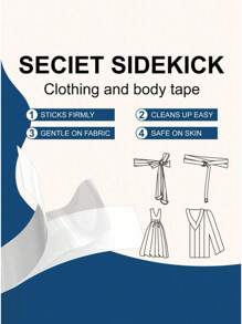 72Strips Fashion Clothing Tape Double-Sided Tape Strong Adhesive Transparent Body Tape Skin Friendlyty Transparent 72 Strips, Waist Belt Suitable For Various Types Of Clothing, Socks, And Anti Glare Summer Cooling,Beach,Travel