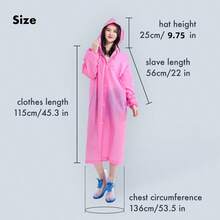 Unisex Reusable Waterproof Raincoat - Fashionable Poncho, Suitable For Camping And Outdoor Activities - Cycling Rainwear - Thickened EVA Material Provides Ultimate Protection, Suitable For Cycling And Motorcycling - Multicolor - View 8