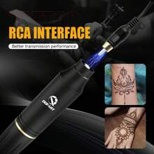 DQFART Wireless Tattoo Gun Kit - Includes Tattoo Machine, 1200MAH Battery Compartment, 7-Color Ink, Tattoo Needles And A Variety Of Tattoo Supplies. Suitable For Beginners And Tattoo Artists, It Is A Great Gift For Family, Friends And Couples During The Holidays