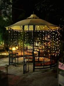 Solar-Powered Ball String Lights, 20/30/50/100/200 LEDs, Outdoor Decorative Lighting For Holiday Season, Weddings, Valentine's Day, Yellow, Energy-Efficient With Flickering Effect, Solar String Lights Christmas Decorations Home Christmas Gifts Christmas Decor