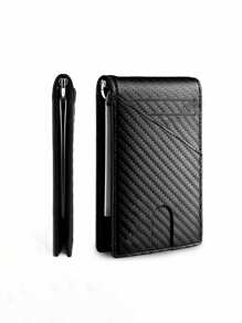 KAIDUCH Sleek Men's Slim RFID-Blocking Faux Leather Wallet - Multi-Slot Durable Card Holder With Plaid Detail For Men Wallet Mini Wallet Purse Wallet Wristlet Wallet Money Wallet Card Wallet