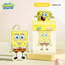 SPONGEBOB 3 Stücke Autoduft Aromatherapie Lufterfrischer - lang anhaltender Duft, Autoduftbaum für Innenraum, Autoduftbaum