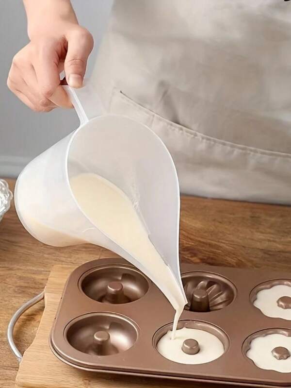 1 pezzo Tazze di misurazione in plastica con beccuccio lungo, alta capacità, per cuocere, preparare pancake, pastelle, muffin, torte, fare saponi, utensili da cucina, accessori per la cottura non elettrificati