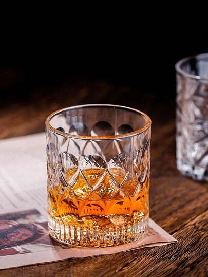 Set de 6 vasos para whisky, vasos con piedras, cristalería elegante con diseño, taza versátil, taza de agua, taza de café, vaso de alcohol, vaso de cóctel, vaso, cristalería de base pesada para barra en casa, entretenimiento, fiestas de verano, gran regalo