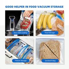 1 Multifunctional Vacuum Sealer, Suitable For Vacuum Bags, Portable Electric Vacuum Pump, Variety Vacuum Seal Bags, Suitable For Kitchen Refrigerator Storage And Food Preservation, Fruits And Vegetables
