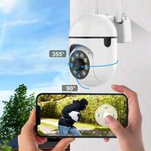 1 pezzo Telecamera di sicurezza interna HD 1080P, monitor per bambini/animali domestici con copertura a 360°, router Wi-Fi 2.4GHz, interfono a un clic, rilevamento intelligente del movimento, visione notturna a infrarossi