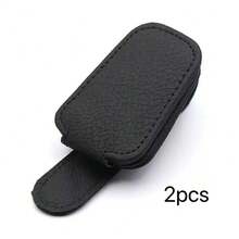 1pc Universal Car Sun Visor Glasses Clip, PVC Material, Car Glasses Holder, Interior Accessory, Eyewear Storage Rack - Multicolor - View 17