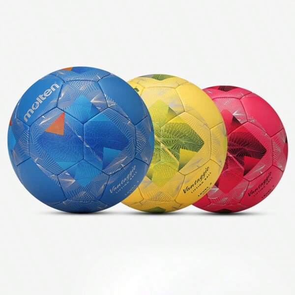 molten 1pc 2025 New Molten FN9190 Professional Training Football Level 1/2/3 Soft PU Soccer For Control Training Wear-Resistant And High Elasticity Machine Sewing Balls For Teenagers Adult Students, Perfect Gifts For Football Beginners And Lovers