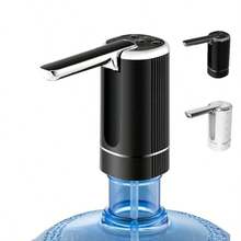 Rechargeable Water Dispenser Pump, With 3-Key Function| Foldable Design With Silicone Intake Hose | Type-C Charging, Indicator Light | Fits 1-5 Gallon Bottles | 4W Power, Multiple Color Options, Suitable For Home, Kitchen, Dining, Camping Etc.