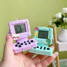 Creative Handheld Game Console, Computer Game Console, Mini-Game Keychain, Handheld Gamer Video Game Console, Fun Birthday Keychain Gift, Portable Bag Accessory Toy, Birthday Gift And Children's Day Gift - Multicolor - View 3