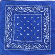 1 szt. Klasyczny retro styl uliczny z nadrukiem orzechów nerkowca Paisley kwadratowy szalik bandana, uniwersalny jako apaszka, opaska na głowę, opaska na nadgarstek, chusta na głowę, opaska na czoło, kieszonkowy kwadrat