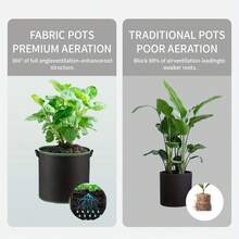 30/50/65/100 Galones, Bolsas de cultivo de tela no tejida resistente - 30 Galones (113L) a 100 Galones (378L), Adecuado tanto para jardinería interior como exterior, Ideal para plantas, flores, verduras y árboles, Ligero y duradero, Cumple con todas las necesidades de jardinería