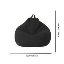 1 Stück Sofabezug NUR (ohne Füllung), exportfähiger Einzelpersonen Shabby Chic Sitzsack, Tatami Wohnzimmer Möbel Sitzsackkissen