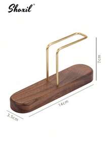 shoxil 1 pieza Soporte para filtros de café - Base de madera Recipiente para estante de café para bar/hogar/oficina, compatible con filtros #1/#2/#4/V60