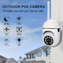 1 pezzo Telecamera di sicurezza interna HD 1080P, monitor per bambini/animali domestici con copertura a 360°, router Wi-Fi 2.4GHz, interfono a un clic, rilevamento intelligente del movimento, visione notturna a infrarossi