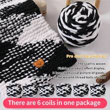 6 écheveaux de laine + 1 accessoire ours Écharpe faite main DIY Laine chenille avec petit ours, laine épaisse en pack, cadeau pour lui/elle