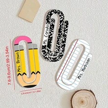 Personalized Teacher Gifts, Custom School Teacher Paperclip Bookmark With Name ,Teacher Appreciation Acrylic Bookmark, Paperclip Bookmark Gift For Teacher, Teacher Appreciation.,Multi-Functional, ,Ornamental,Reusable,Exquisite,Stylish,High-Quality,Colorful,Modern,Custom,Personalized,Unique,Ideal Gifts For Him,Ideal Gifts For Her,Boyfriend,Dad,Girlfriend,Mom,Family,Friends,Tea Room,Home,Garden,Office,For Anniversaries,For Valentine's Day,For Mother's Day,For Birthdays,For Father's Day,For Graduation,For Weddings,For Housewarming,Home & Living,Haunt Your Home,Souvenirs,Reusable,Adorable,High-Quality,Elegant Living,Artful Living