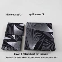 3pcs Printed Brushed Fitted Sheet Set [1pc Fitted Sheet + 2pcs Pillow Cases], No Bed Sheets, No Filler. Rhombus Pattern, New Floral Design, Soft & Comfortable Fabric, Suitable For Bedroom, Hotel, Dormitory, Apartment