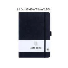 1 pezzo Taccuino portatile minimalista e alla moda formato A7/A6/A5, copertina in vera pelle di pecora morbida, texture fine, pagine interne in carta Dacron spessa, impermeabile e resistente, con design a quadri e porta-penna, taccuino semplice per studenti, blocco note portatile