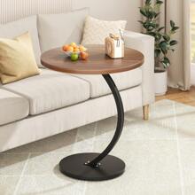 Tavolino rotondo vintage da salotto, tavolino da caffè leggero, tavolo da patio - decorazione moderna per il soggiorno, salvaspazio per soggiorno, cucina e camera da letto