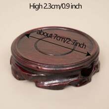 1 Stück vintage einfacher Holzsockel für Kristallkugel - modischer Heimdekoration Glaskugel Kristallkugel Ständer, Heimdekoration, Raumdekoration