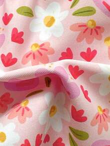 New Soft Ditsy Floral Adjustable Straps Backless Sexy Party Bikini Set, Elegant Women's Summer Beach Fashion Swimwear, Suitable For Beach Holiday And Pool Party