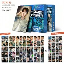 Banpresto Confezione regalo contenente 60 carte LOMO e 32 adesivi, carte fotografiche HD, accessori per fotoripresa, ideale come regalo di Natale
