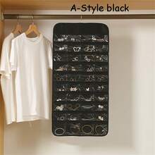 قطعة واحدة/80 جيب حقيبة عرض مزدوجة الجوانب كبيرة للحلي مناسبة للتخزين والتنظيم ، قابلة للطي من قماش غير منسوج لتخزين الخواتم والقلائد والأساور ، ضروريات السفر و هدايا للعودة إلى المدرسة اليوم الوطني سعودي توزيعات العودة الى المدرسة اليوم الوطني سعودي توزيعات العودة الى المدرسة