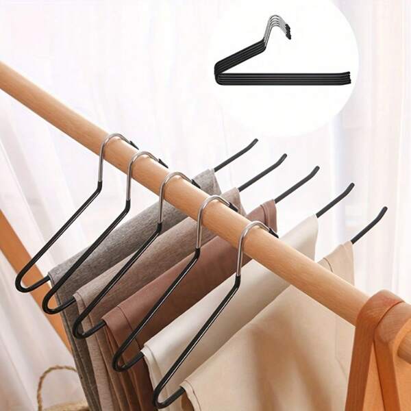 20/10/5/1-Pack Metal Pants Hangers 12lb Weight Capacity | Heavy-Duty Rust-Resistant With Non-Slip Grip | Space-Saving Closet Organizers For Jeans, Slacks, Ties, Scarf & Garment Storage For Home/Retail/Commercial Use