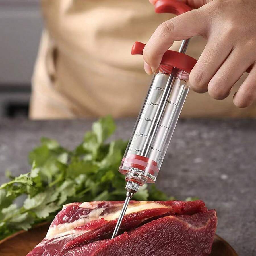 Injector,Injector Syringe 1 Stainless Needles, Red - Multicolor - View 1