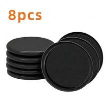 4/8/12/16pcs Furniture Sliders, Plastic Chair Leg Glides, 3.5-Inch Heavy Duty Moving Pad, Chair Leg Floor Protectors, Hardwood Floor Pads, Reusable Round Gliders,Easily Move Various Heavy Furniture,3 Colors Available - Beige - View 18