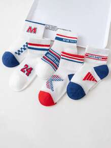 5 Pairs Of Spring And Summer Mesh Socks For Boys And Girls Aged 1-16, Short Socks, Comfortable, Breathable, Student Socks, Teenagers