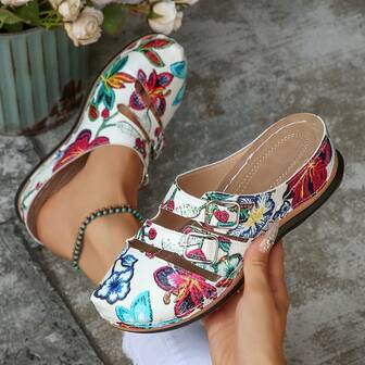 Fashionable & Comfortable Versatile Quilted Soft-Sole Slip-On Loafers, Suitable For Outdoor Wear, Closed-Toe Wedge Platform Pumps For Women