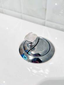 2 Pc Star-Shaped Square With A Fine Flash, An Auxiliary Button For Flushing The Toilet Tank, A Nail Art Enthusiast To Protect Their Nails, A Desktop, And A Standing Decoration For Car Interiors