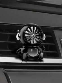 1pc Car Fragrance Diffuser With Astronaut Design, Air Vent Mounted Rotating Fan, Long Lasting Subtle Scent