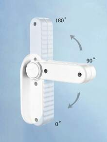 1 件门把手锁，免打孔固定锁扣，防宠物开门，防夹手保护锁