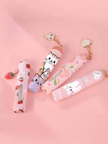 1/3 件可爱印花底部香水喷雾瓶，带防尘盖和可爱吊坠，细雾化妆品瓶，可重复使用，便携式迷你喷雾瓶，适合夏季旅行，多种图案可选，适用于 5ml，适合家人和朋友的生日/节日礼物