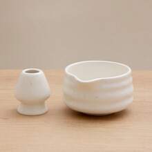 1pc/2pcs Set Japanese Matcha Tea Set, Matcha Bowl With Lip, Song Dynasty Tea Scoop Tool, Matcha Whisk Holder - Multicolor - View 2